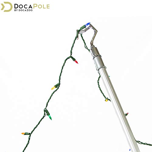DOCAZOO Boat Hook Pole Attachment | Durable Metal Utility Hook for Docking, Christmas Light Hanging & Debris Removal - Head Only, No Pole