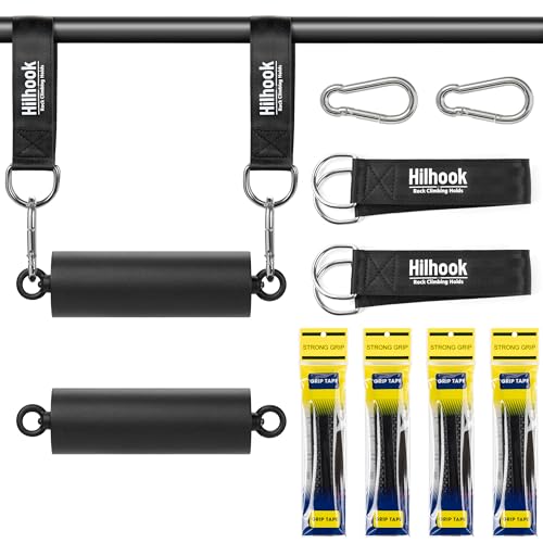 Pull Up Climbing Hold Grips Training Set | Non-Slip, 330 lbs Capacity, Two Different Ways to Workout, Builds Finger, Forearm, Core and Back Strength