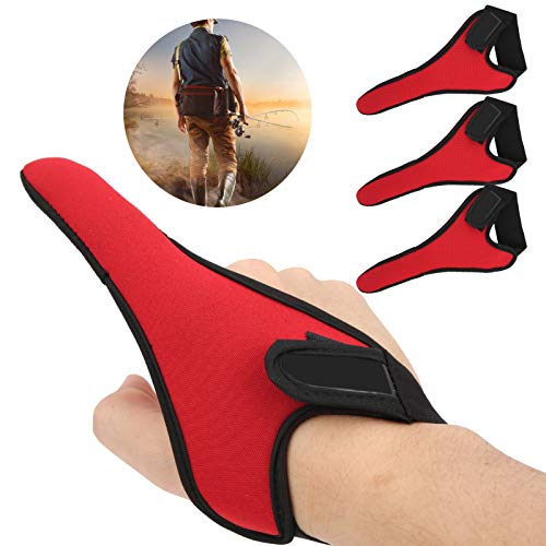 Milltrip 3Pcs Fishing Single Finger Protector, Non-Slip Unisex Elastic Glove for Fishing, Cycling, and Outdoor Activities, Quick-Dry Polyester Fabric