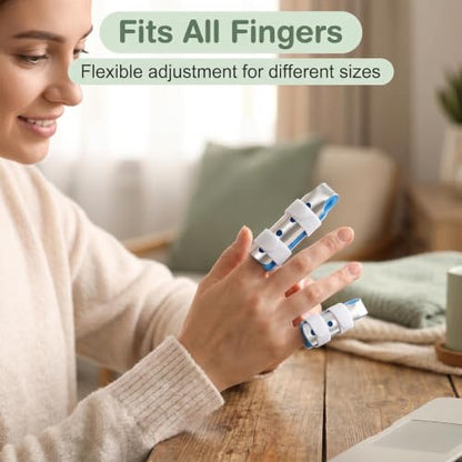 3Pcs Finger Splints Set S/M/L - Adjustable Finger Support Brace for Arthritis, Broken Finger, Sprain(3 Sizes) - size: 3small