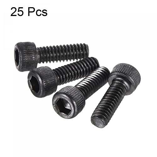 uxcell #8-32x1/2" Hex Socket Head Cap Screw Bolts 12.9 Grade Alloy Steel 25pcs - size: #8-32x1/2"