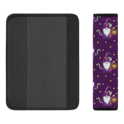 2PCS Cartoon Sleepy Gnome Purple Seat Belt Shoulder Pad Soft Padded Harness Pads Strap for Adults and Children, All Vehicles, Anti-Slip Pad - color: Pattern 343