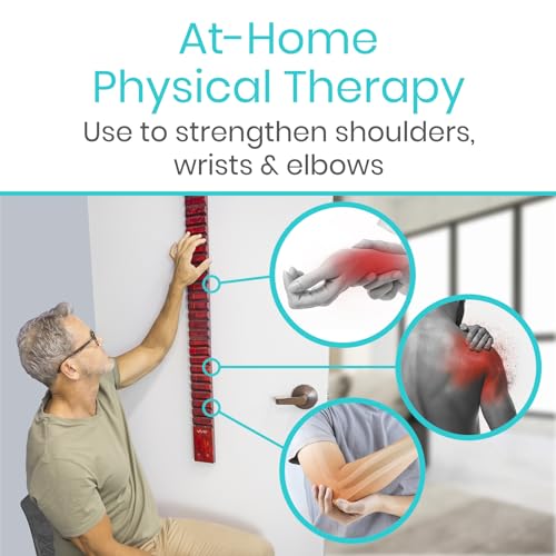Vive Wooden Finger Ladder for Physical Therapy - Easy Shoulder Rehab | Equipment for Pain Relief - Occupational Rehabilitation Exercise for Frozen Shoulder, Chronic Pain, Rotator Cuff Injury