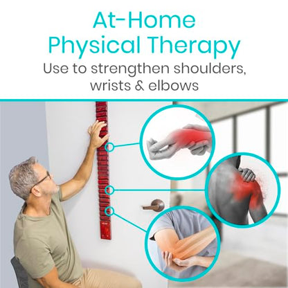 Vive Wooden Finger Ladder for Physical Therapy - Easy Shoulder Rehab | Equipment for Pain Relief - Occupational Rehabilitation Exercise for Frozen Shoulder, Chronic Pain, Rotator Cuff Injury