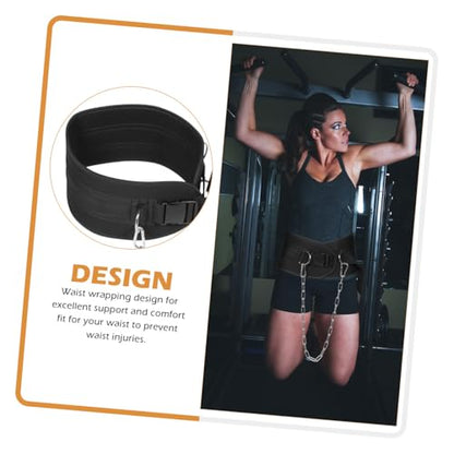 GLEAVI Weighted Dip Belt with Chain for Pull-up and Weightlifting, Thickened Steel Training Belt for Muscle Strengthening, Fitness Resistance Equipment for Gym and Home Workouts
