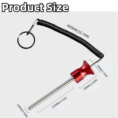Gym Pin, Universal Aluminum Alloy Weight Stack Pin with Pull Rope for Fitness Equipment Pin Training - color: Blue 10*125mm