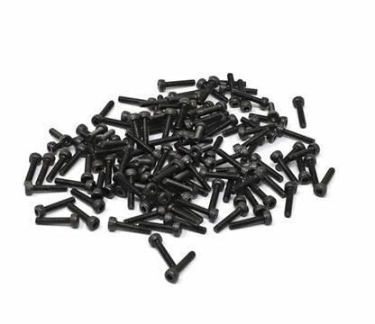 iexcell 100 Pcs M2.5 x 12mm Thread Pitch 0.45 mm Alloy Steel 12.9 Grade Hex Socket Head Cap Screws Bolts Kit, Black Oxide Finish - size: M2.5 x 12mm
