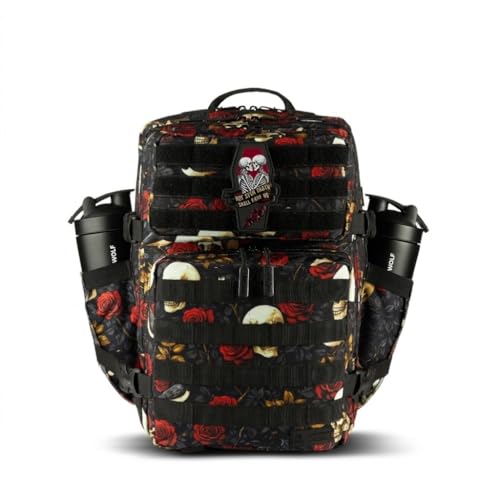 WOLFpak 35L Athletic Gym Backpack - Durable 1000D Waterproof Oxford Material with MOLLE Webbing, Laptop Pocket - color: Until Forever