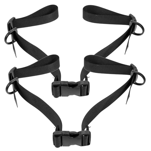 2pcs Adjustable Webbing Bundle Straps with Buckle, Thickened Fixed Rope Tie Down Straps for Tent, Backpack, Yoga Mat Securing and Cargo Fastening