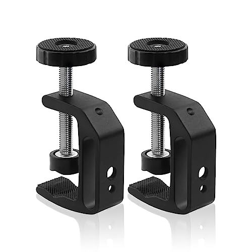 Universal C-Clamp With 1/4 And 3/8 Thread Hole For Desktop Mount Holder LCD Monitor Flash Desks Carts Benches Worktables (2)