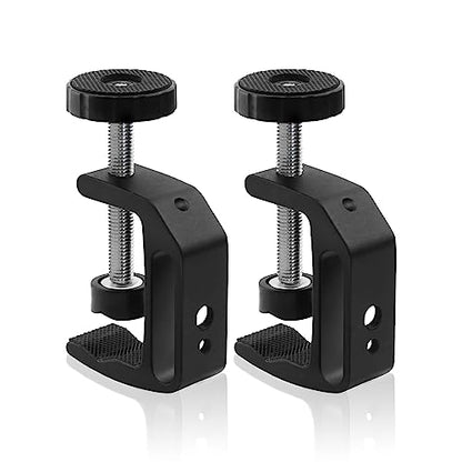 Universal C-Clamp With 1/4 And 3/8 Thread Hole For Desktop Mount Holder LCD Monitor Flash Desks Carts Benches Worktables (2)