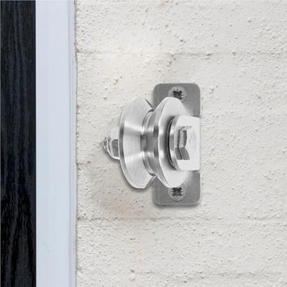 U Groove Stainless Steel Wall Pulley 2Pcs Heavy Duty Stainless Steel Rope Pulley with Internal Bearings for Wall Mounted Sliding Door Pulley System