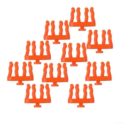 Hanging Board Hole Hooks for Tool Storage, 10pcs Wall-Mounted Garage Organizer Rack, Orange ABS Material(F) - size: F
