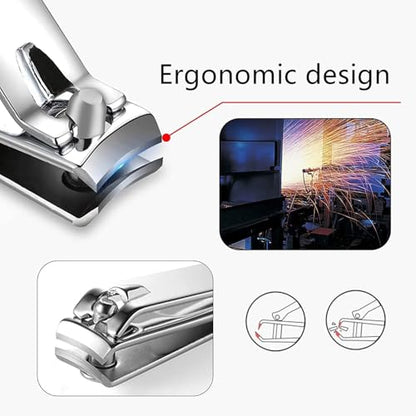 Nail Clippers for Women Manicure Kit Men Manicure Tool Nail Care Set | Nail Clipper Set Toenail Fingernail Travel Nail Clippers Kit Personal Care Tools with Travel Case Nail Grooming Kit Gifts - color: Red