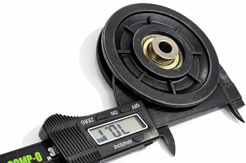 Tech Team Replacement Pulley for Home Gym Fitness Machines, 2 Pulleys, 90mm / 3.5" Heavy Duty Cable Pulley Wheel with Bearing, Weight Machines & Exercise Cable Systems, 939
