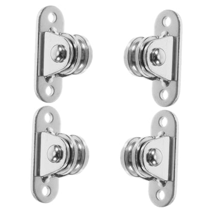 4pcs Silent Pulley Wheel Pulley Blocks Bearings Gym Attachment Single Weight Lifting Cable Fixed Wheel Line Release Steel Nickel Plating