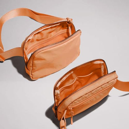 YOSHUYUKI Fanny Pack Cross Body Small Crossbody Bags for Women Men Trendy Nylon Waterproof Mini Purse Travel Running Belt Bag Lulu Dupes Bum Hip Chest Waist Pack Side Bag Must Have Dark Blue - color: Nectarine