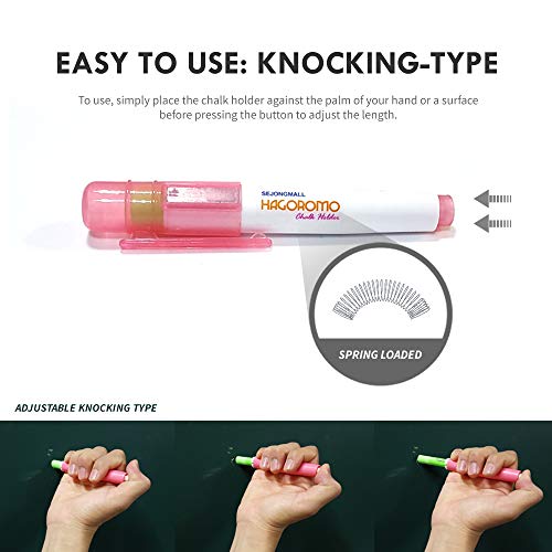 Hagoromo Chalk Holder with Magnet Attached [Green Cap and Chalk] - color: Green, style: Cap