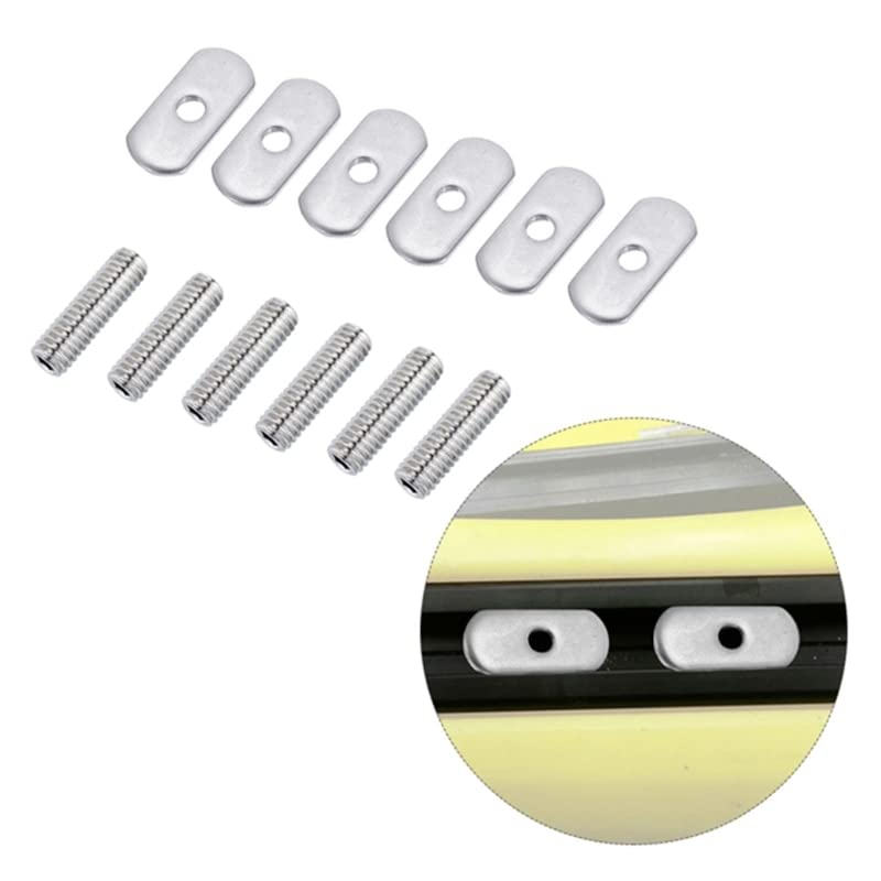 T Groove Clamping Bolts, Sliding T-Nut Threads Kayak Rail/Track M5/M6 Screws &Nuts Slot Bolt，Replacement Stainless Steel Gear Mounting Bolt Easy to Install Hammer Head - size: M5