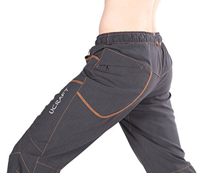 Ucraft "Xlite Rock Climbing Bouldering and Yoga Knickers ¾ Men's and Women's Capri Pants. Lightweight, Stretchy, Breathable - color: Graphite, size: Small