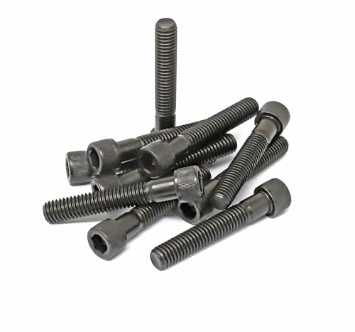 iexcell 10 Pcs 3/8-16 x 2-1/4" Partially Threaded Alloy Steel 12.9 Grade Hex Socket Head Cap Screws Bolts Kit, Black Oxide Finish - size: 3/8-16 x 2-1/4" ( Partially Threaded )
