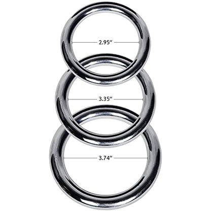 ZooBoo 2pcs Wing Chun Stainless Weighted Steel Training Rings | Pair Of Stainless Steel Rings, Yeung Sau Training, Sticky Hands Practice, Wing Chun, Wing Tsun, Siu Lim Tao, Grip Strength - size: Diameter 8.5 CM (3.35 inches)