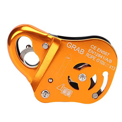 Alvinlite Climbing Pulley, Climbing Grab Rope Self-Locking Fall Rope Protector Climbing Pulley for Outdoor Rock Working - size: Load capacity 100KG, style: Safety Rope Protector