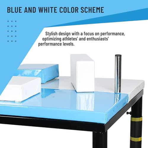 INNOLIFE Arm Wrestling Battle Table with Wrist Rope, Arm Strength Training Equipment Competition Training Arm Wrestling Table for Use in Home Gym, Blue
