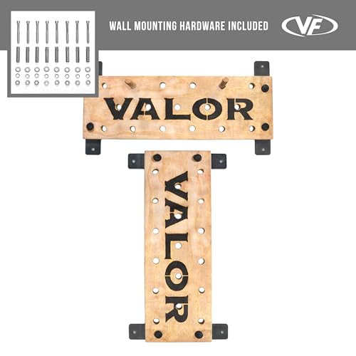 Valor Fitness Climbing Peg Board – Wall Mounted Plywood for Gym, Ninja Training, Cross Training, Rock Climbing & Gymnastics Workout Equipment - color: Double Peg Board