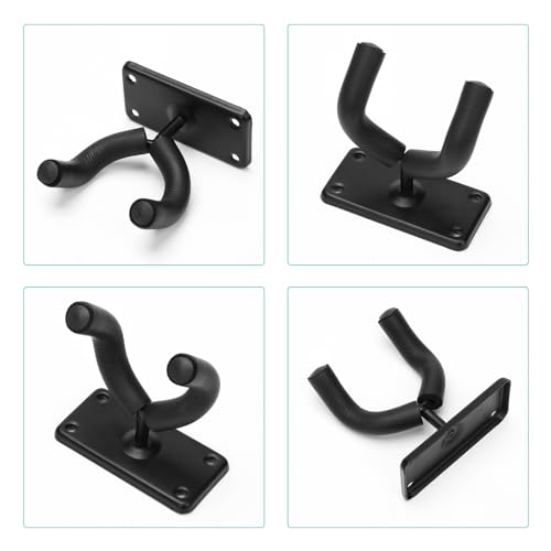 Coolrunner Skateboard Wall Hanger, 4 Pack Skateboard Wall Mount with Screw | For Skateboard Storage and Display Holder, Skateboard Hooks Fit for Skateboard, Guitar, Longboard, Snowboards