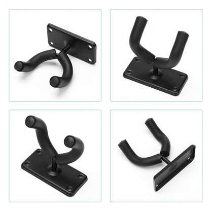 Coolrunner Skateboard Wall Hanger, 4 Pack Skateboard Wall Mount with Screw | For Skateboard Storage and Display Holder, Skateboard Hooks Fit for Skateboard, Guitar, Longboard, Snowboards