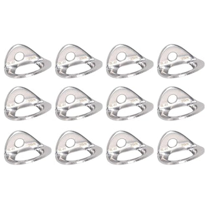 12 Pack 25kN 316 Stainless Steel Bolt Hanger, Professional Grade Rock Climbing Anchors for Rappelling, Cave Exploration Aerial Work, with Large Bearing Capacity for Outdoor Adventures