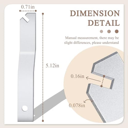 5PCS T Wrench T Security Picture Hanger Wrench T Screw Security Wrench for Picture Security Lock Picture Framing Supplies - size: 5 Pieces