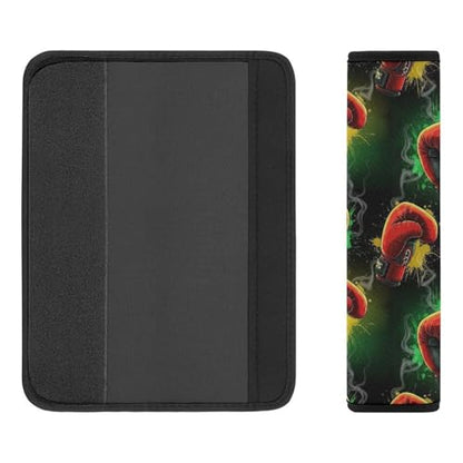 2 Pack Boxing Sports Black Car Seat Belt Pad Soft Padded Seat Belt Cushion for Child, Stroller Pushchair High Chair, Shock Absorption - color: Pattern 742