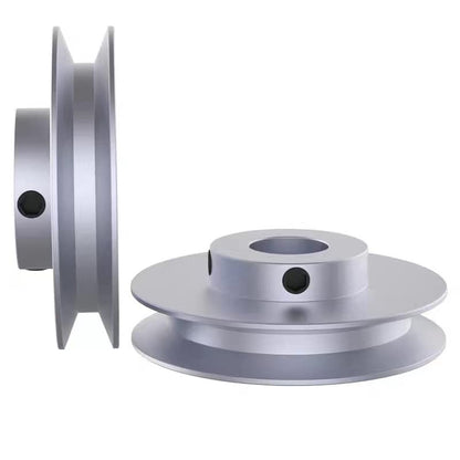 CHANCS Outer Diameter 80mm Single Groove Pulley 10mm Fixed Bore Pulley for Drilling Machine 6MM PU Round Belt - size: 80x10mm, style: Single Groove Pulley