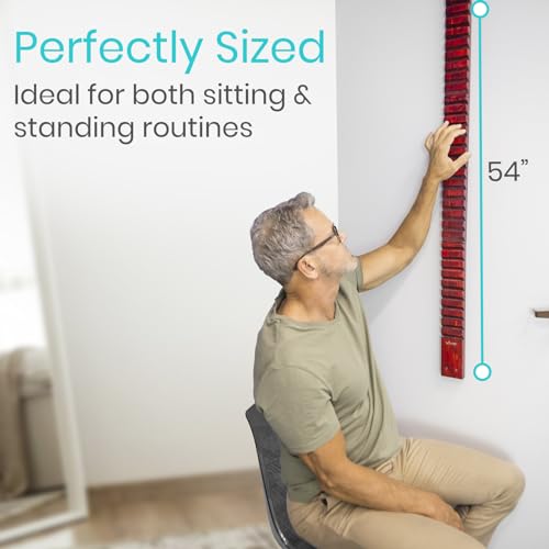Vive Wooden Finger Ladder for Physical Therapy - Easy Shoulder Rehab | Equipment for Pain Relief - Occupational Rehabilitation Exercise for Frozen Shoulder, Chronic Pain, Rotator Cuff Injury