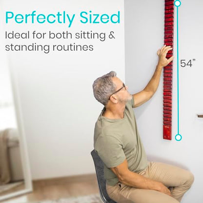 Vive Wooden Finger Ladder for Physical Therapy - Easy Shoulder Rehab | Equipment for Pain Relief - Occupational Rehabilitation Exercise for Frozen Shoulder, Chronic Pain, Rotator Cuff Injury