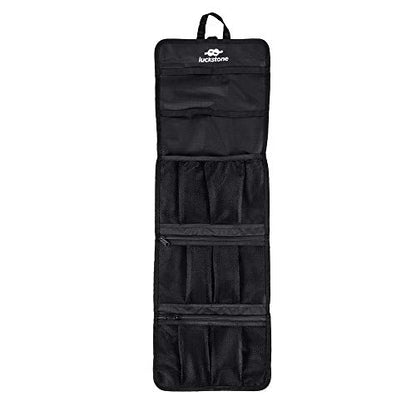 Rock Climbing Gear Storage Bag Foldable Waterproof Roll Up D-Ring Climbing Quickdraw Hanging Tool Equipment Gear Carabiner Organizer Collection Bag Carry Pouch 420D Oxford Cloth