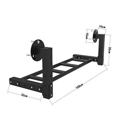 Wall-Mounted Horizontal Bars and Parallel Bars Climbing Frame, Cross-Beam Steel, Exercise Equipment for Home Gym, Safe Load 300KG (Size : Style 1) - size: Style 1