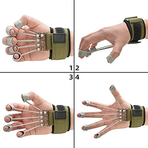 Finger and Hand Extensor Trainer Hand Exerciser with Band 20lbs/40lbs/60lbs/75lbs Options for Finger Flexion Extension Training Strengthener (Red 60 pounds)