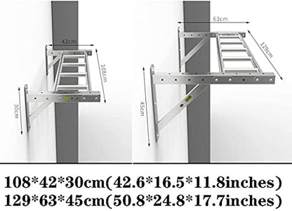 Stainless Steel Wall-Mounted Multi-Position Pull-Up Bars Single Parallel Bars Fitness Climbing TRXL Frame (129 * 63 * 45cm)