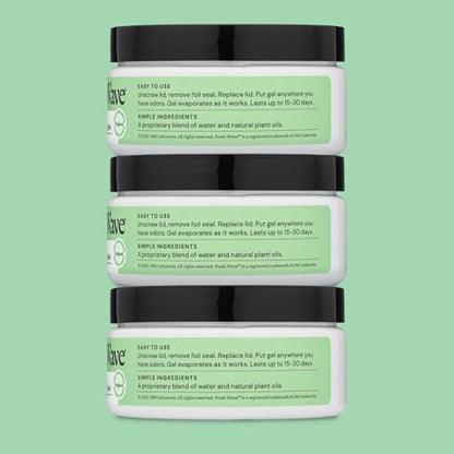 Fresh Wave Iriginal Odor Eliminator Gel 3-Pk 7 oz - Air Freshener for Home | Plant-based essential oils. Lasts 15-30 days per jar. No plug-in needed. Pet-safe, closet and bathroom deoderizer. - size: 7 Fl Oz (Pack of 3)