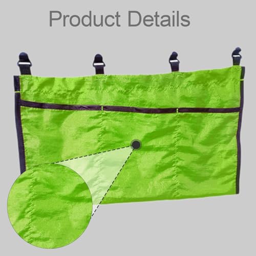 Baoblaze Camping Hanging Pouch Sundries Holder Accessories Lightweight Equipment Foldable Debris Bag Organizer for Climbing Traveling, Light Green