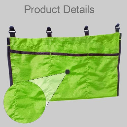 Baoblaze Camping Hanging Pouch Sundries Holder Accessories Lightweight Equipment Foldable Debris Bag Organizer for Climbing Traveling, Light Green