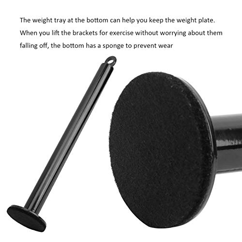 Barbell Loading Pin, Weight Lifting Support Rod, DIY Equipment Accessory with Steel Structure, 250LB Load Bearing for Wrist and Forearm Training, Includes Sponge Base for