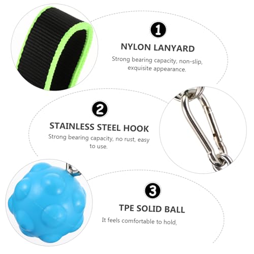 WOONEKY Climbing Solid Ball for Fitness Training Tpe Grip Ball Pull up Hold Grips Hand Strength Exercise
