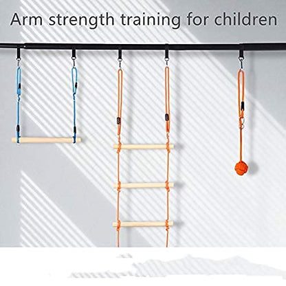 Tree Swing Strap Hanging Kit, 2 Pcs Short Straps, 9.84 inches | Hammock Straps, 2 Pcs Heavy Duty Hook Clasps, For Swing Hammocks Yoga Seat Sandbags, Gym Equipment Pulley System - color: 25cm straps with hook clasps