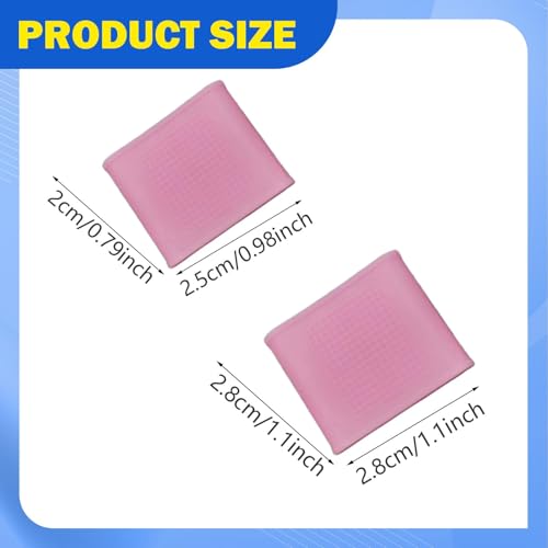 Almencla 8 Pieces Silicone Finger Sleeves Non Slip Soft Finger Covers Reusable Finger Protectors Thumb Brace Support Anti Slip Finger Cot Suitable for Gym, Pink S - color: Pink S