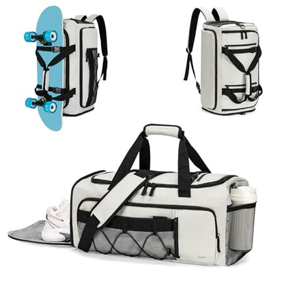 CLUCI Gym Bag for Men & Women, 35L Sports Duffle Bag for Travel,4 in 1 Weekender Bag,Overnight Backpack with Shoe Compartment,Carry on Duffel Bag for Airplane