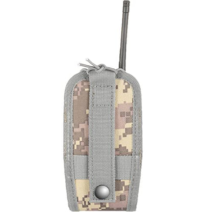 FRTKK Tactical Radio Holder Radio Holster Molle Radio Pouch Universal Radio Case Military Heavy Duty Radio Bag for Police Firefighter Two Ways Walkie Talkies Vest (ACU-small) - color: ACU-small
